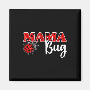 Ladybug-Mama des Geburtstagskinder-Shirts Magnet