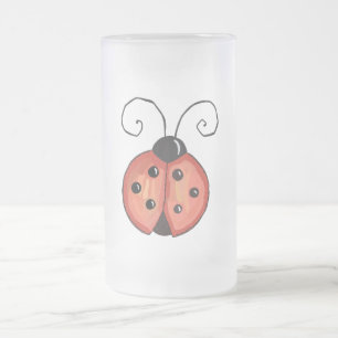 Ladybug Mattglas Bierglas