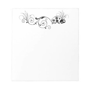 Ladybug mit lustigem Schwanz Notizblock