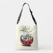 Ladybug mit Phone Crossbody Bag Tragetaschen Mit Langen Trägern (Rückseite)