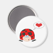 Ladybug mit Sprechblase Magnet (Vorderseite/Rückseite)