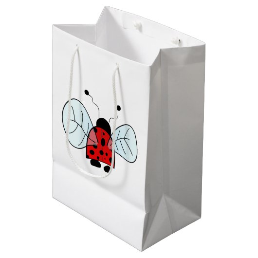 Ladybug Mittlere Geschenktüte (Vorderseite Schrägansicht)
