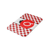 Ladybug Monogram Badematte (Schrägansicht)