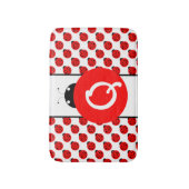 Ladybug Monogram Badematte (Vorderseite Vertikal)