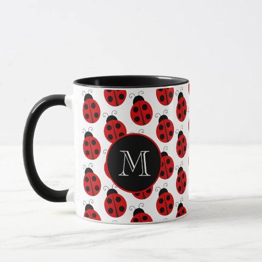 Ladybug Monogram-Tasse Tasse (Links)