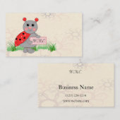 Ladybug Monogram Visitenkarte (Vorne/Hinten)