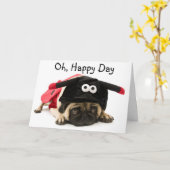 Ladybug Mops Card Karte (Gelbe Blume)