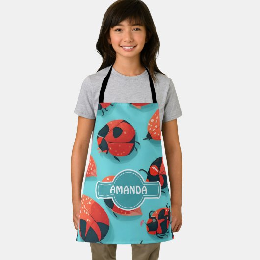 Ladybug Mosaic Personalisiertes Muster Schürze (Insitu)