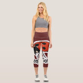 Ladybug Motivation Sticker Capri Leggings (Vorderseite)