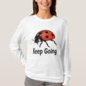 Ladybug Motivation Sticker T-Shirt (Vorderseite)
