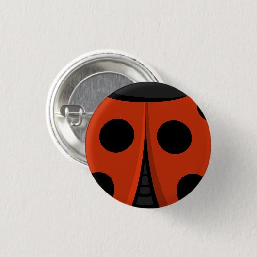 Ladybug-Muschel Button (Vorne & Hinten)