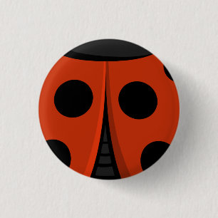 Ladybug-Muschel Button