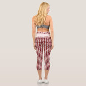 Ladybug Muster Custom Capri Leggings (Rückseite)