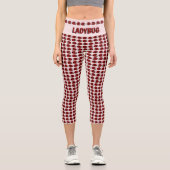 Ladybug Muster Custom Capri Leggings (Vorderseite)