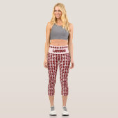 Ladybug Muster Custom Capri Leggings (Vorderseite)