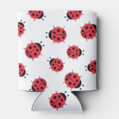 Ladybug Muster Print Can Cooler Dosenkühler (Rückseite)