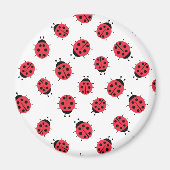 Ladybug Muster Print Magnet (Vorne)