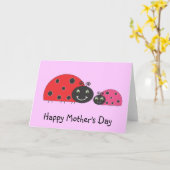 Ladybug-Muttertagskarte Karte (Gelbe Blume)