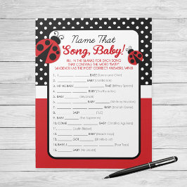 Ladybug Name Das Song Baby Duschspiel Notizblock
