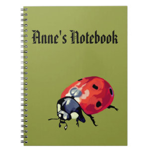 Ladybug Name Notebook Notizblock