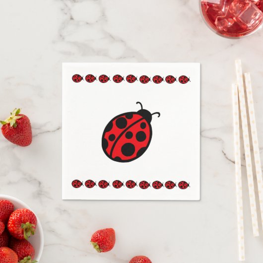 Ladybug Napkins Serviette (Beispiel)