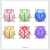 Ladybug niedlich aufkleber (Blatt)