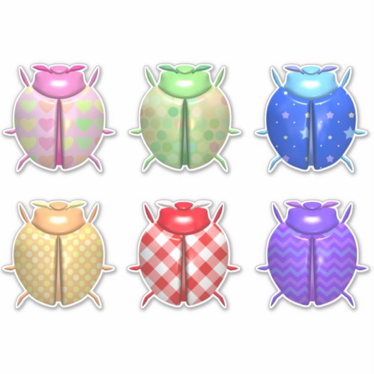 Ladybug niedlich aufkleber (Vorderseite)