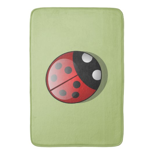 Ladybug, Niedliche Ladybug, Red Ladybug, Ladybird Badematte (Vorderseite Vertikal)