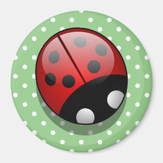 Ladybug, Niedliche Ladybug, Red Ladybug, Ladybird Magnet (Vorne)