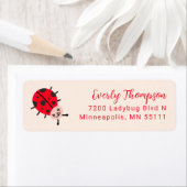 Ladybug Niedliche Rücksendeadresse (Insitu)