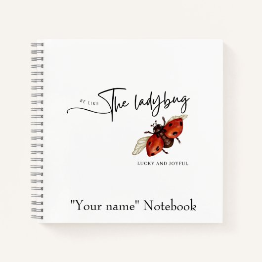 Ladybug-Notebook Notizblock (Vorderseite)