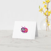 Ladybug Notecard Karte (Gelbe Blume)
