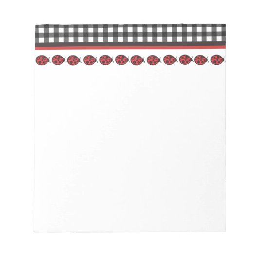 Ladybug Notepad Notizblock (Vorderseite)