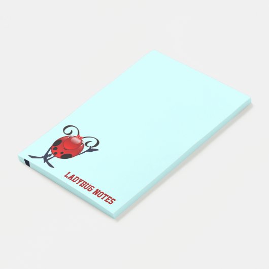 Ladybug-Notizen Post-it Klebezettel (angewinkelt)