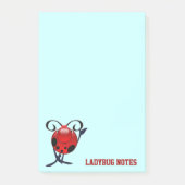 Ladybug-Notizen Post-it Klebezettel (Vorderseite)