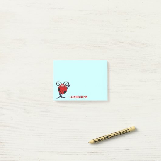 Ladybug-Notizen Post-it Klebezettel (Auf Schreibtisch)