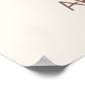 Ladybug Nursery Name Wall Art Print Poster (Ecke)