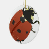 LadyBug Office-Zuhause personalize Destiny Destiny Keramikornament (Rechts)