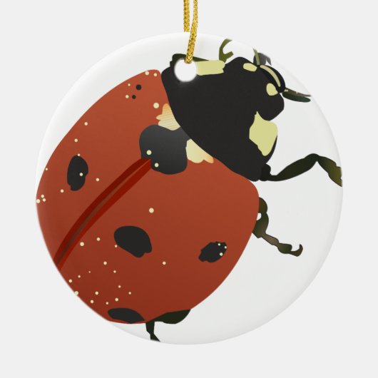 LadyBug Office-Zuhause personalize Destiny Destiny Keramikornament (Vorne)