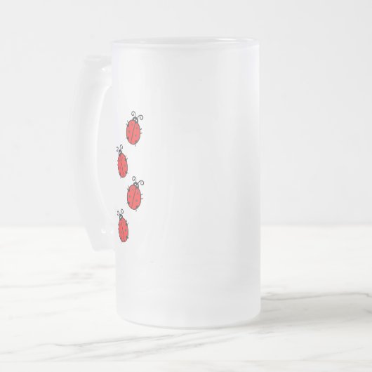 LadyBug Office-Zuhause personalize Destiny Destiny Mattglas Bierglas (Vorderseite Links)