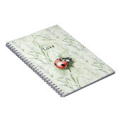 Ladybug on Leaf Love Notizblock (Rechte Seite)