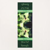 Ladybug on White Dogwood Blume Personalisiert Yogamatte (Vorderseite)