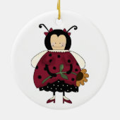 Ladybug-Ornament Keramikornament (Hinten)