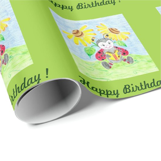 Ladybug Packpapier lesen (Rolleneckpunkt)