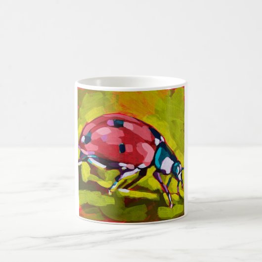 Ladybug Painting - Gift for Insect Lovers Kaffeetasse (Mittel)