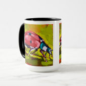 Ladybug Painting - Gift for Insect Lovers Tasse (Vorderseite Links)