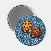 Ladybug Pair Magnet (Vorderseite/Rückseite)