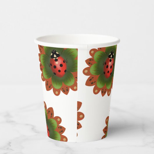 Ladybug Paper Cups Pappbecher (Rechts)