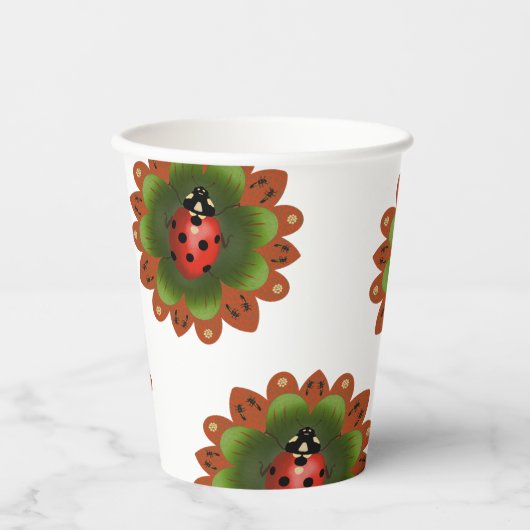 Ladybug Paper Cups Pappbecher (Vorderseite)