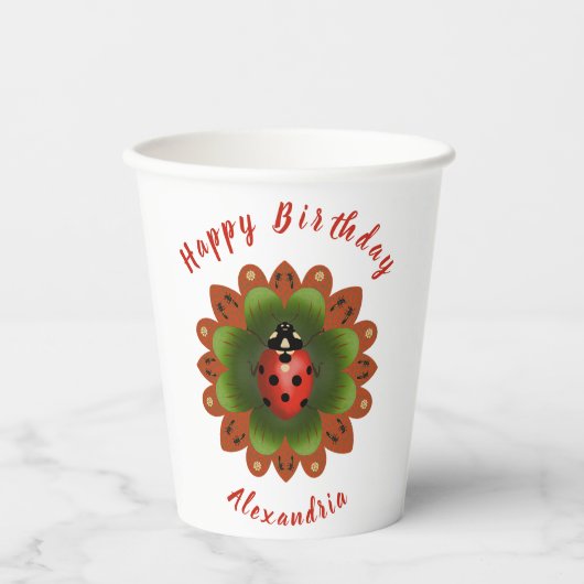 Ladybug Pappbecher (Vorderseite)